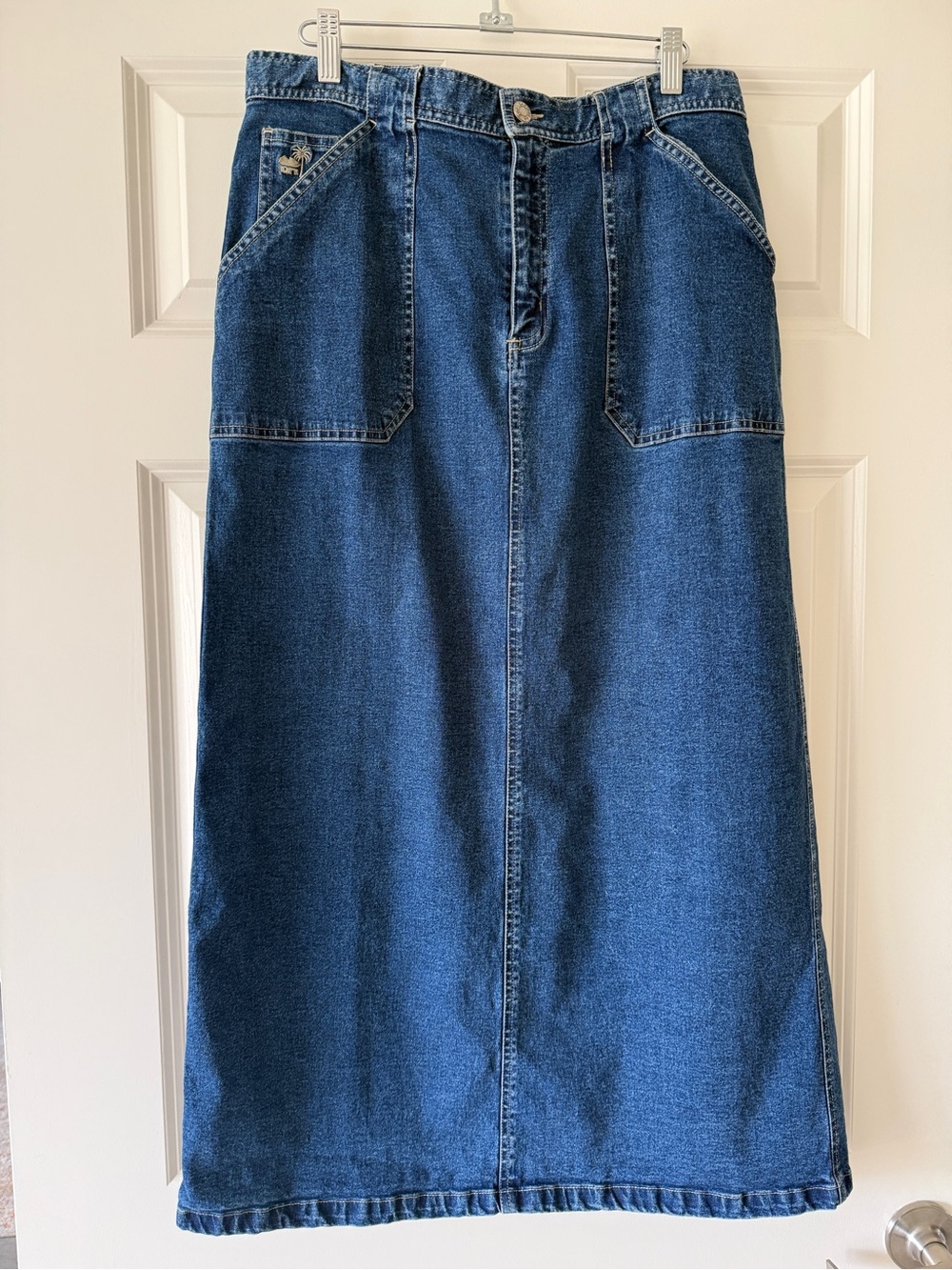 Vintage Denim A-Line Skirt